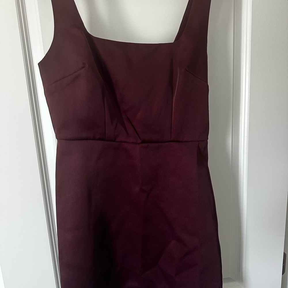 New Day Elegant Burgundy Sleeveless Dress
